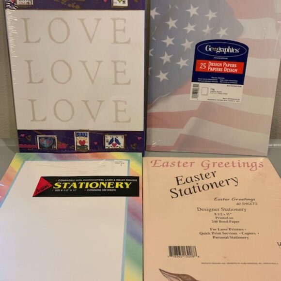 Stationery/Card Stock Printer Ready and Specialty Themes Bundle of 9 NEW - Picture 3 of 8